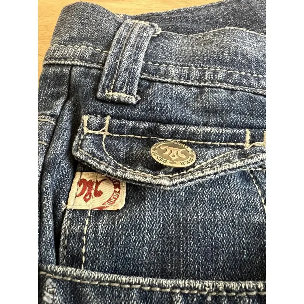 MEK Denim Maldives Bootcut Men's 42X35‎ Button Fly Blue Jean Vintage Made in USA
